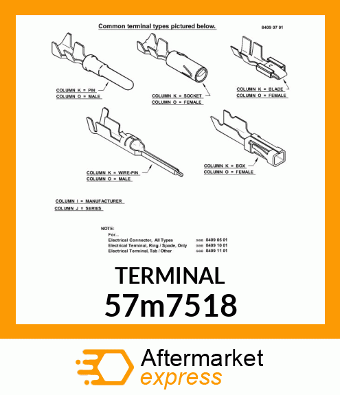 PACKARD MALE CONTACT, 10 57m7518