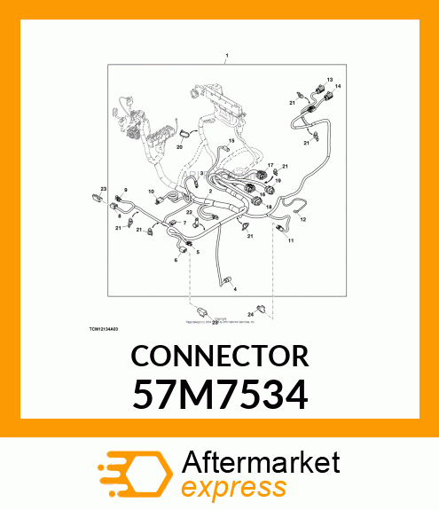 CONN DEUTSCH DT 2W MS GRY PLSTC 57M7534