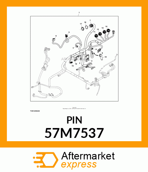 DEUTSCH HD30, CONTACT PIN #4 57M7537