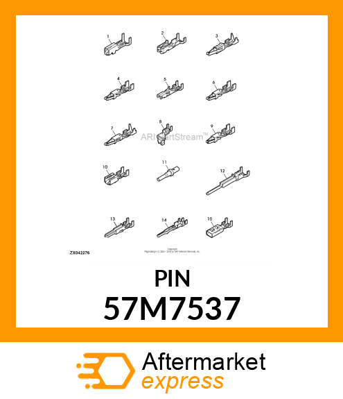 DEUTSCH HD30, CONTACT PIN #4 57M7537