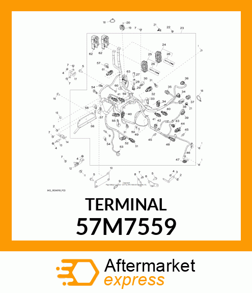 PACKARD RING TERM,M5S14 57M7559