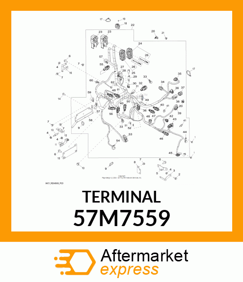 PACKARD RING TERM,M5S14 57M7559