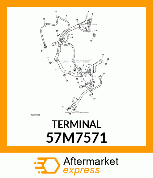 PACKARD RING TERM,T2,M8S12,10 57M7571