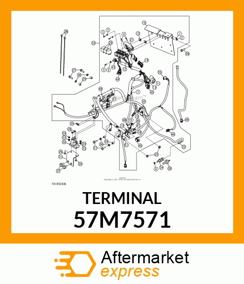 PACKARD RING TERM,T2,M8S12,10 57M7571