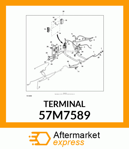 PACKARD MP280 TERM,10 57M7589