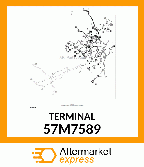 PACKARD MP280 TERM,10 57M7589