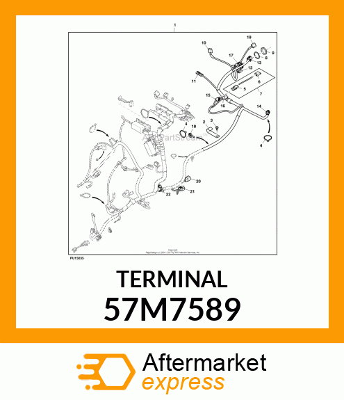 PACKARD MP280 TERM,10 57M7589