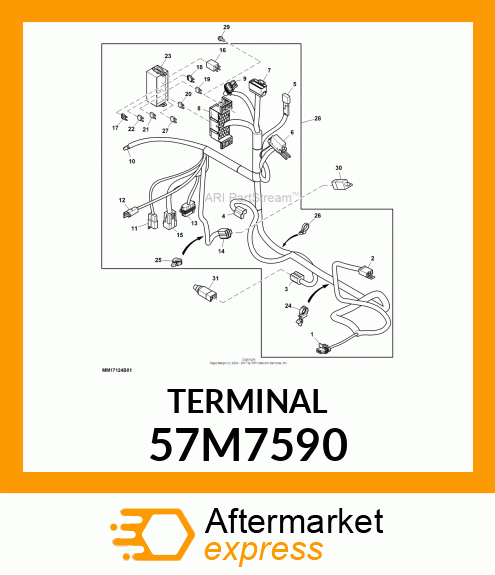 PACKARD MP280 TERM F,14 57M7590