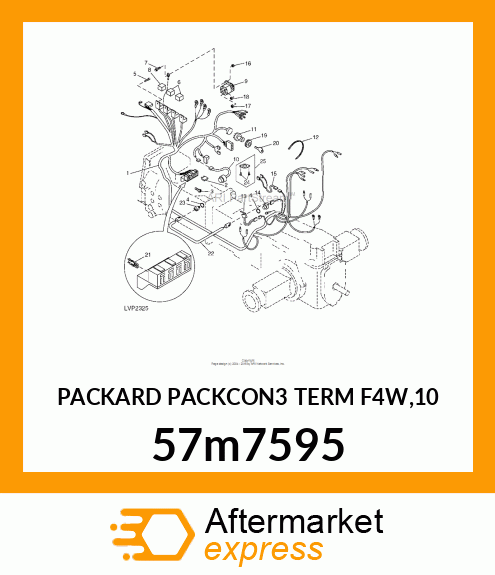 PACKARD PACKCON3 TERM F4W,10 57m7595