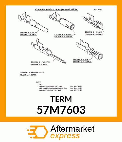 AMP FEM TERM, T3 SERIES G F, 20 GA 57M7603