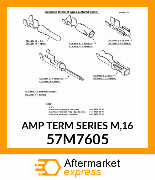 AMP TERM SERIES M,16 57M7605