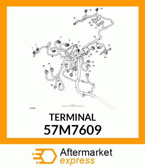 PACKARD PACKCON3 FEM TERM F,10 57M7609