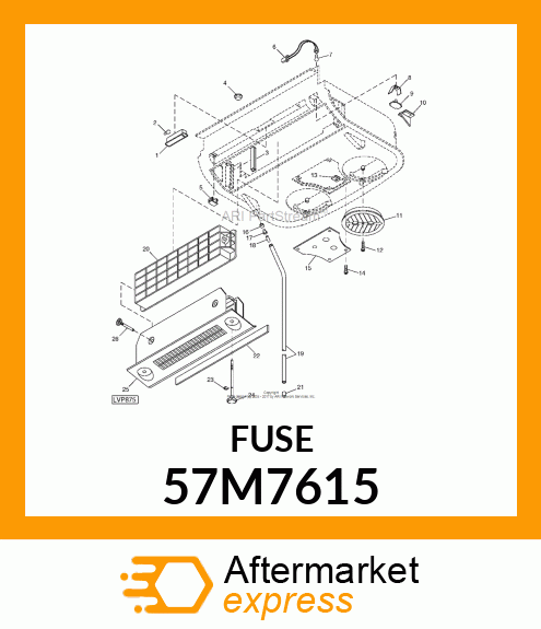 LAMP, DIN72601T323, 12V5W 57M7615