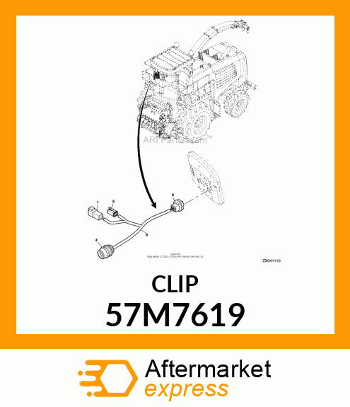 DEUTSCH RECEPT. LOCKING WEDGE,W4P 57M7619