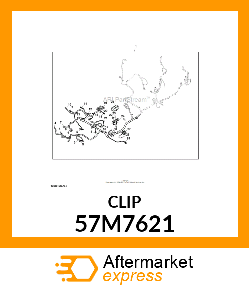 DEUTSCH RECEPT. LOCKING WEDGE,W2P 57M7621