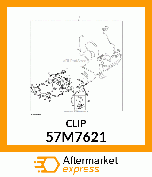 DEUTSCH RECEPT. LOCKING WEDGE,W2P 57M7621