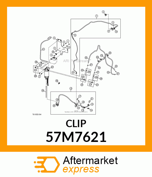 DEUTSCH RECEPT. LOCKING WEDGE,W2P 57M7621