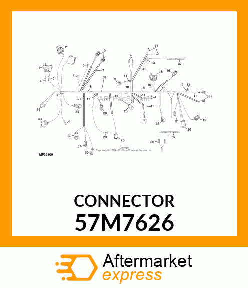 CONN DEUTSCH DT 3W FS GRY PLSTC 57M7626