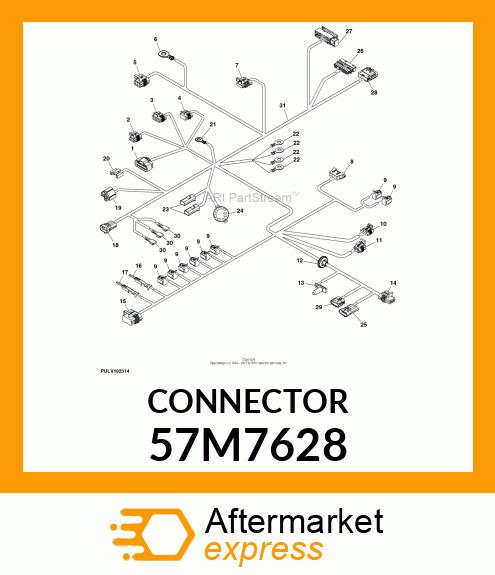 CONN DEUTSCH DT 4W FS GRY PLSTC 57M7628