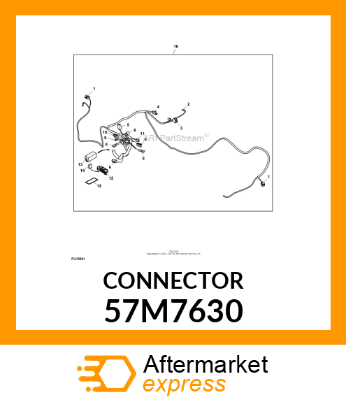 CONN DEUTSCH DT 6W MS GRY PLSTC 57M7630