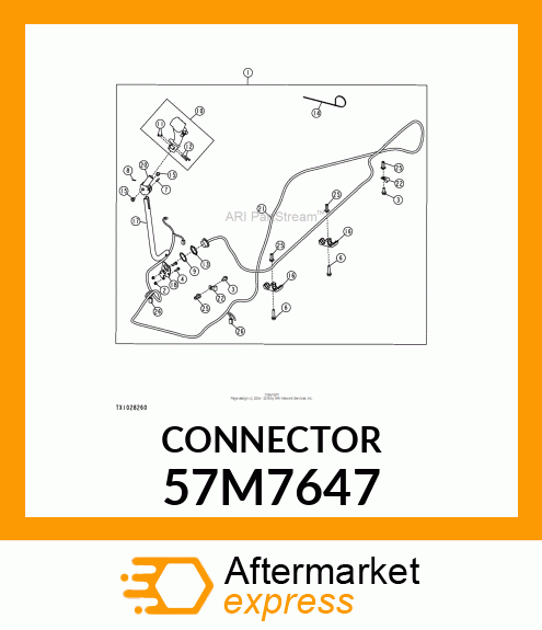 CONN DEUTSCH HD30 14W FS SILVR ALUM 57M7647