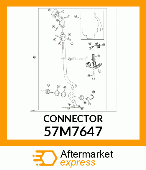 CONN DEUTSCH HD30 14W FS SILVR ALUM 57M7647