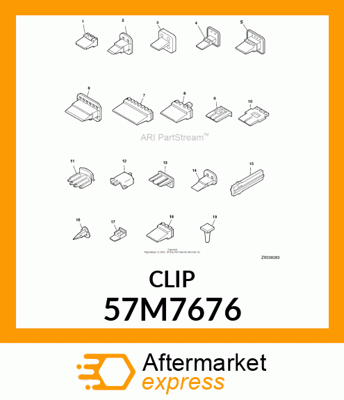 DEUTSCH RECEPT. LOCKING WEDGE,3 PIN 57M7676