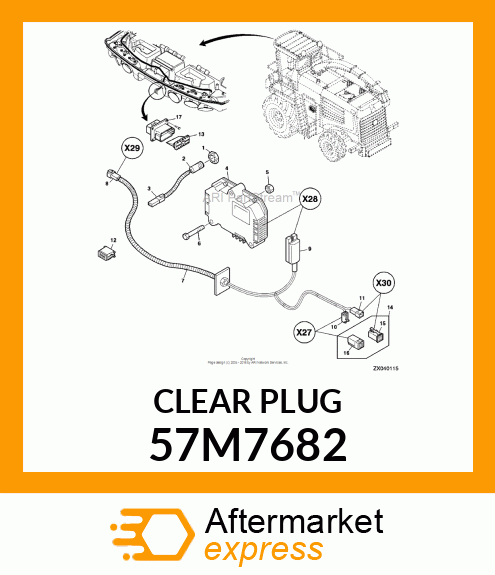 DEUTSCH RECPT. LOCKING WEDGE,12PIN 57M7682