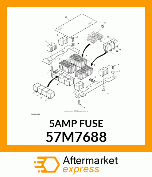 MINATURE BLADE ELECT. FUSE, 5 AMP 57M7688