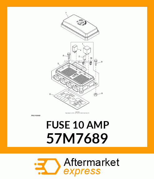 MINIATURE BLADE ELECT. FUSE, 10 AM 57M7689