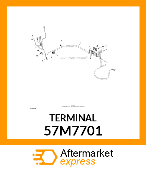 PACKARD MP630 SEALED MALE TERM. 57M7701