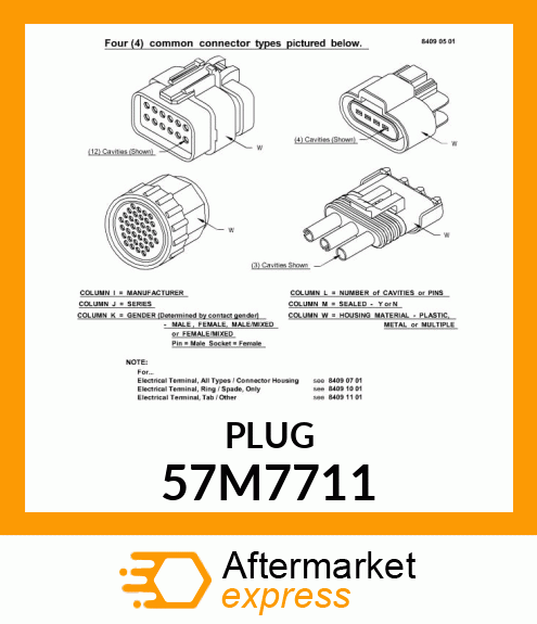 CONN MOLEX MFITJR 20W F NAT NYL 57M7711