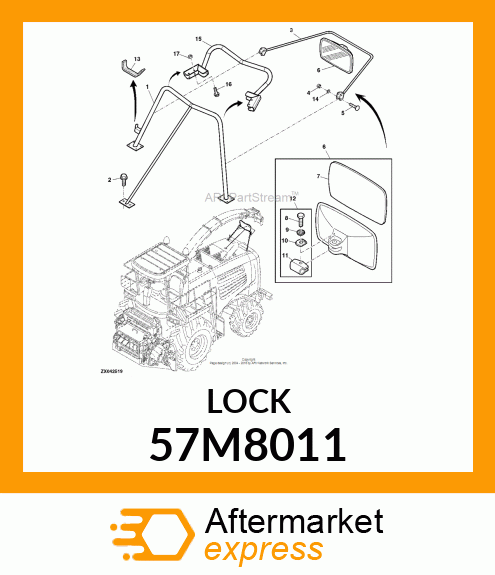 DEUTSCH DT SECONDARY LOCK (8 SOC.) 57M8011