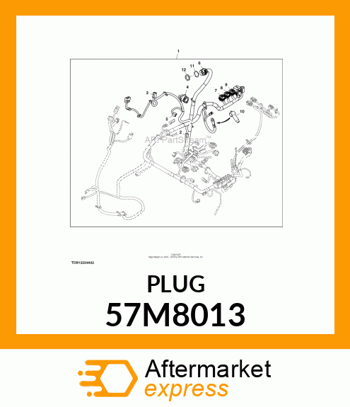 DEUTSCH DT SECONDARY LOCK (6 SOC.) 57M8013