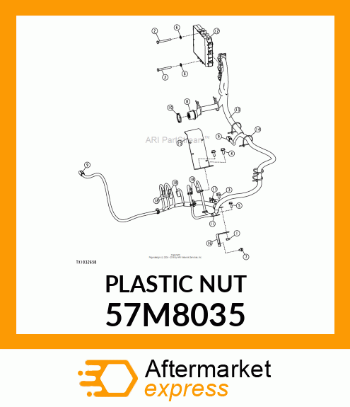 DEUTSCH SZ 24 SHELL PANEL NUT 57M8035