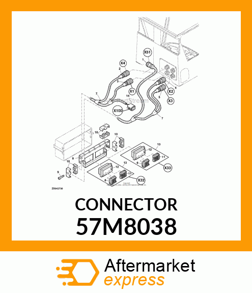 CONN DEUTSCH DT 8W MS GRY PLSTC 57M8038