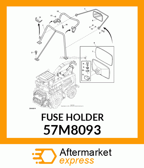 MTA FIXING FOR FUSE HOLDER BLK 57M8093