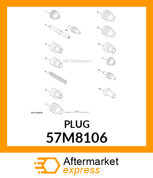 AMP SPT SINGLE WIRE SEAL 4.8 57M8106