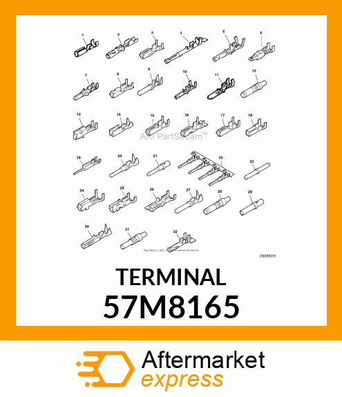 DEUTSCH 16 SOCKET STMPD CONT.16 57M8165