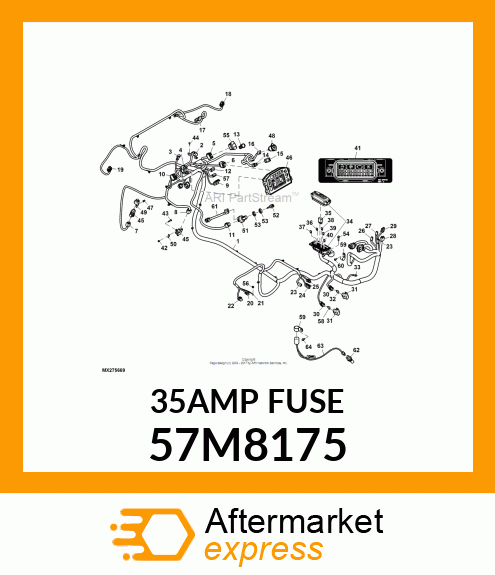 FUSE, 35AMP, SAE J1284 BLADE FUSE 57M8175