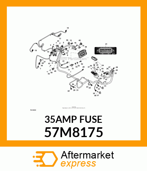 FUSE, 35AMP, SAE J1284 BLADE FUSE 57M8175