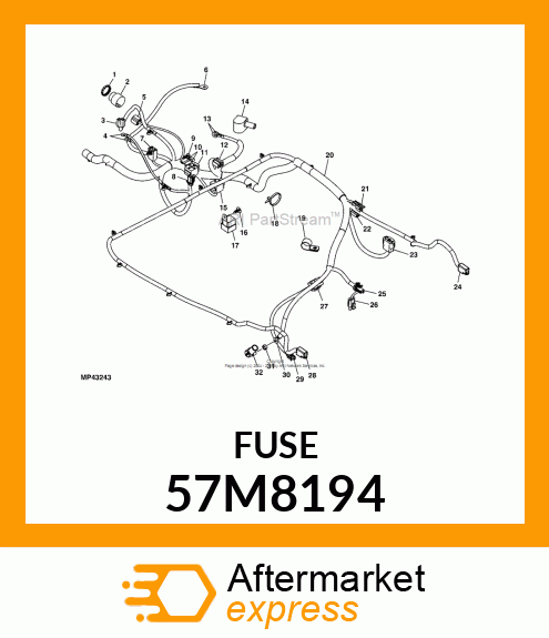 10A 58V BLADE FUSE 57M8194