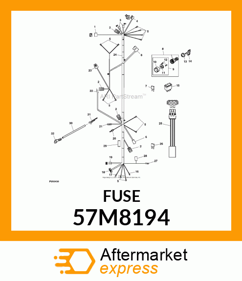 10A 58V BLADE FUSE 57M8194