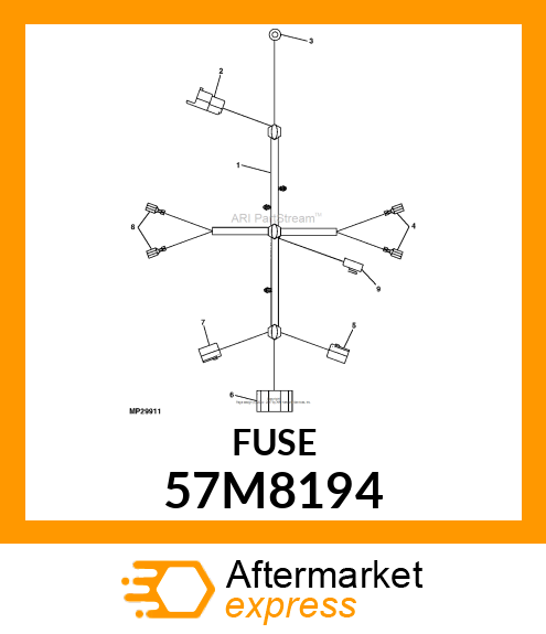 10A 58V BLADE FUSE 57M8194