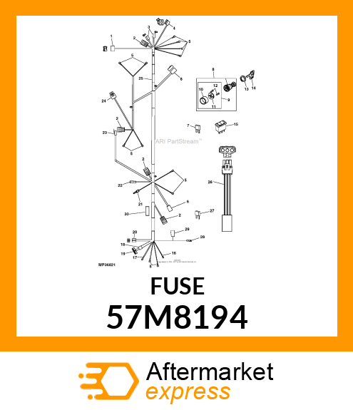 10A 58V BLADE FUSE 57M8194