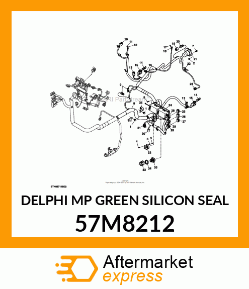 DELPHI MP GREEN SILICON SEAL 57M8212