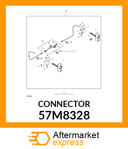 DELPHI MP280 8 WAY MALE SEC. LOCK 57M8328