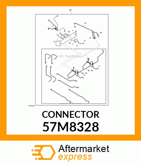 DELPHI MP280 8 WAY MALE SEC. LOCK 57M8328