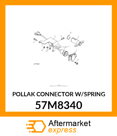 POLLAK CONNECTOR W/SPRING 57M8340