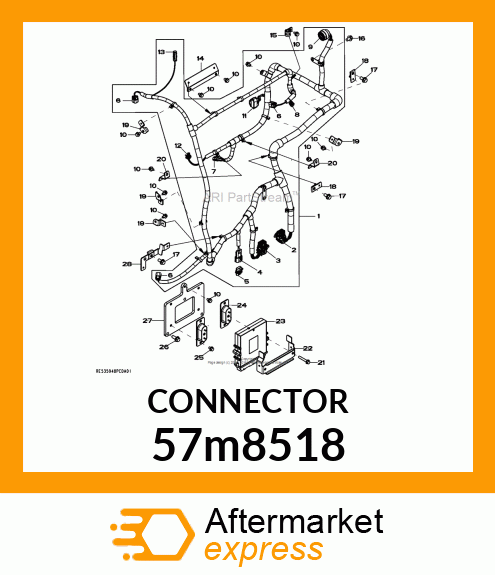 CONN MOLEX CMC 32W FS BLK POLYSTR 57m8518